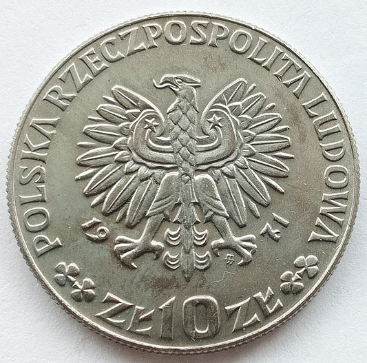 10 Złotych 1971 FAO - Chleb dla świata /próba/
