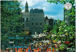 1988 Różne Guldeny Zestaw Prowincja Groningen