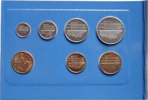 1992 Różne Guldeny Zestaw Prowincja Zelandia