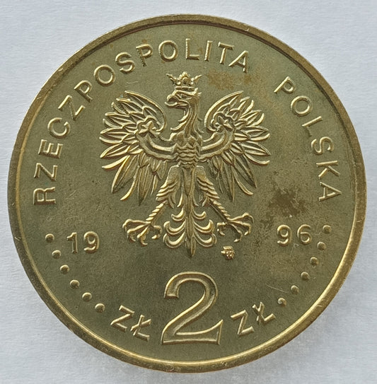 2 zł 1996 - Poczet królów i książąt polskich: Zygmunt II August (1548 - 1572)