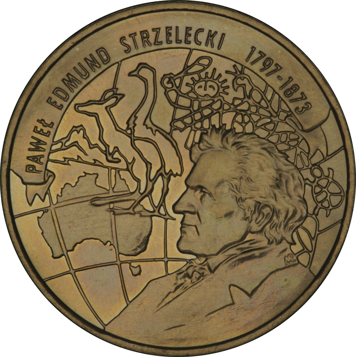 2 zł 1997 - 200-lecie urodzin Pawła Edmunda Strzeleckiego (1797 - 1873)