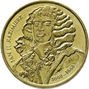 2 zł 2000 - Poczet królów i książąt polskich: Jan II Kazimierz (1648 - 1668)