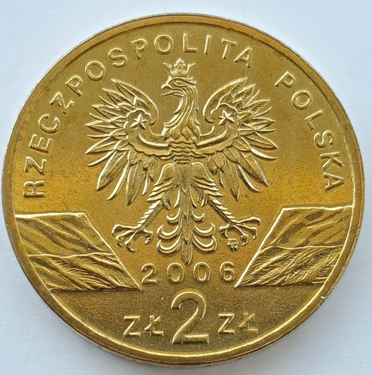 2 zł 2006 - Zwierzęta świata: Świstak (łac. Marmota marmota)