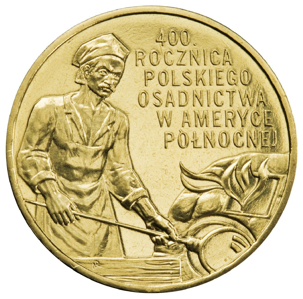 2 zł 2008 - 400. rocznica polskiego osadnictwa w Ameryce Północnej