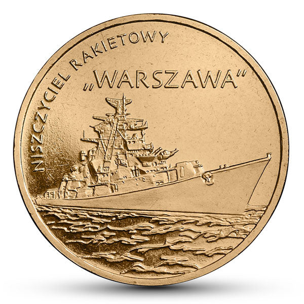2 zł 2013 - Polskie okręty: Niszczyciel rakietowy „Warszawa”