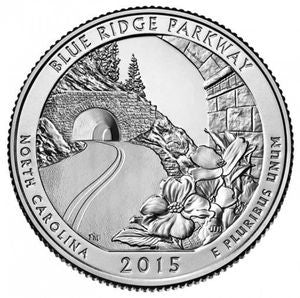 25 centów / ćwiartka 2015 Droga Blue Ridge