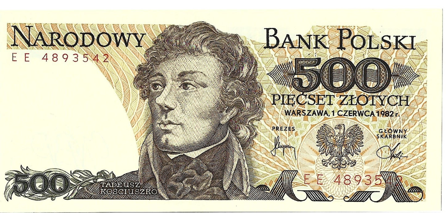 500 Złotych 1982 - UNC