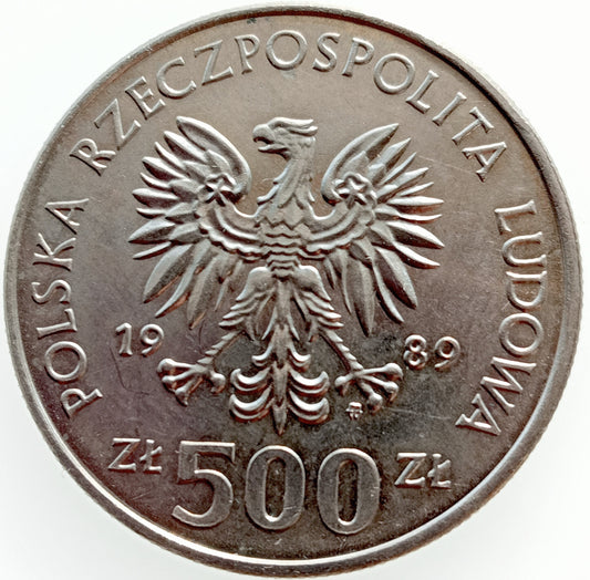 500 Złotych 1989 50 rocznica Wojny Obronnej