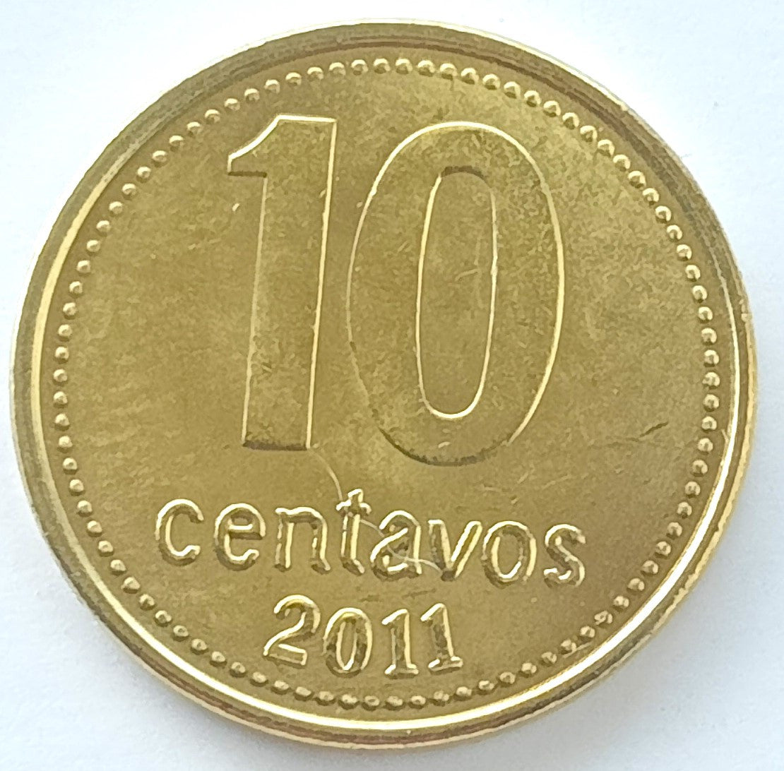 Argentyna 10 Centavo 2011 magnetyczna