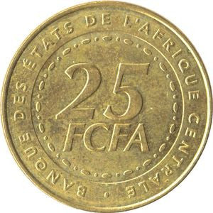 BEAC 25 Franków CFA 2006