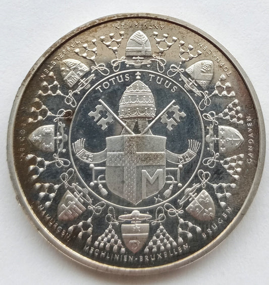 Belgia Medal pamiątkowy 1985 JAN PAWEŁ II