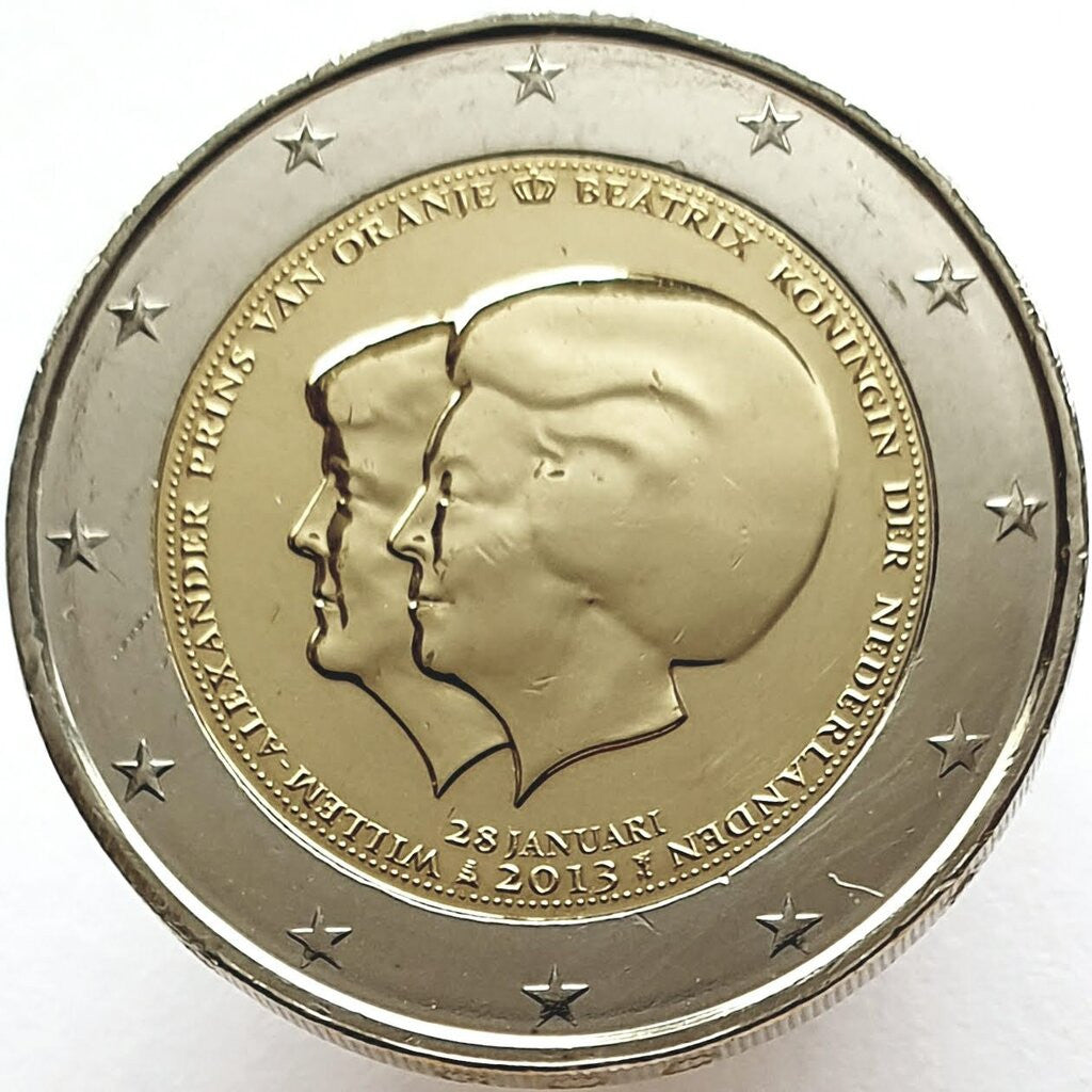 Holandia 2 euro 2013 Ogłoszenie abdykacji przez królową Beatrycze