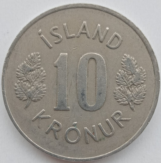 Islandia 10 Koron 1967 (herb)