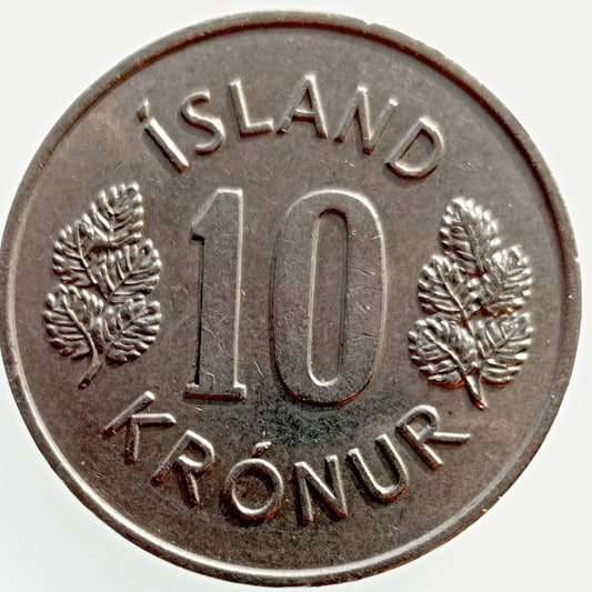 Islandia 10 Koron 1977 (herb)