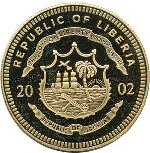 Liberia 10 Dolarów 2002 ECU - FINLANDIA