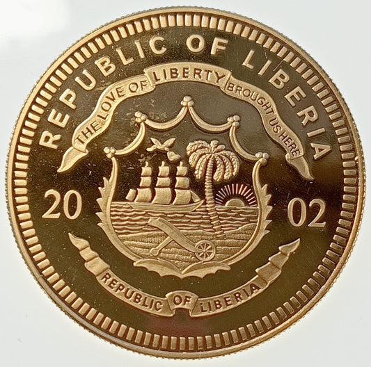 Liberia 10 Dolarów 2002 ECU - Irlandia