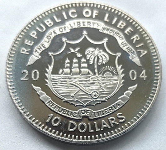 Liberia 10 Dolarów 2004 Rewolucja Zapaty w Meksyku