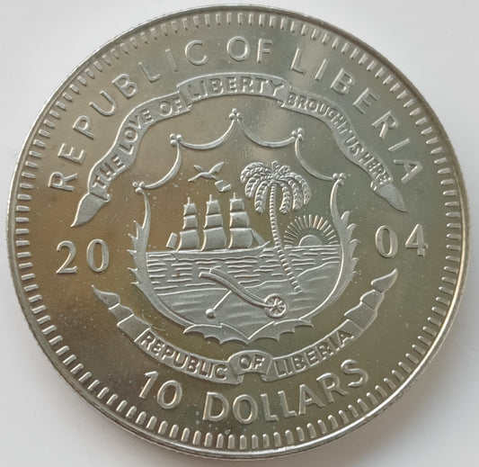 Liberia 10 Dolarów 2004 Wojna algierska - 1954