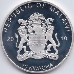 Malawi 10 Kwacha 2010 Bielik madagaskarski