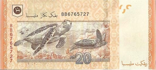 Malezja 20 Ringgit 2011 - UNC