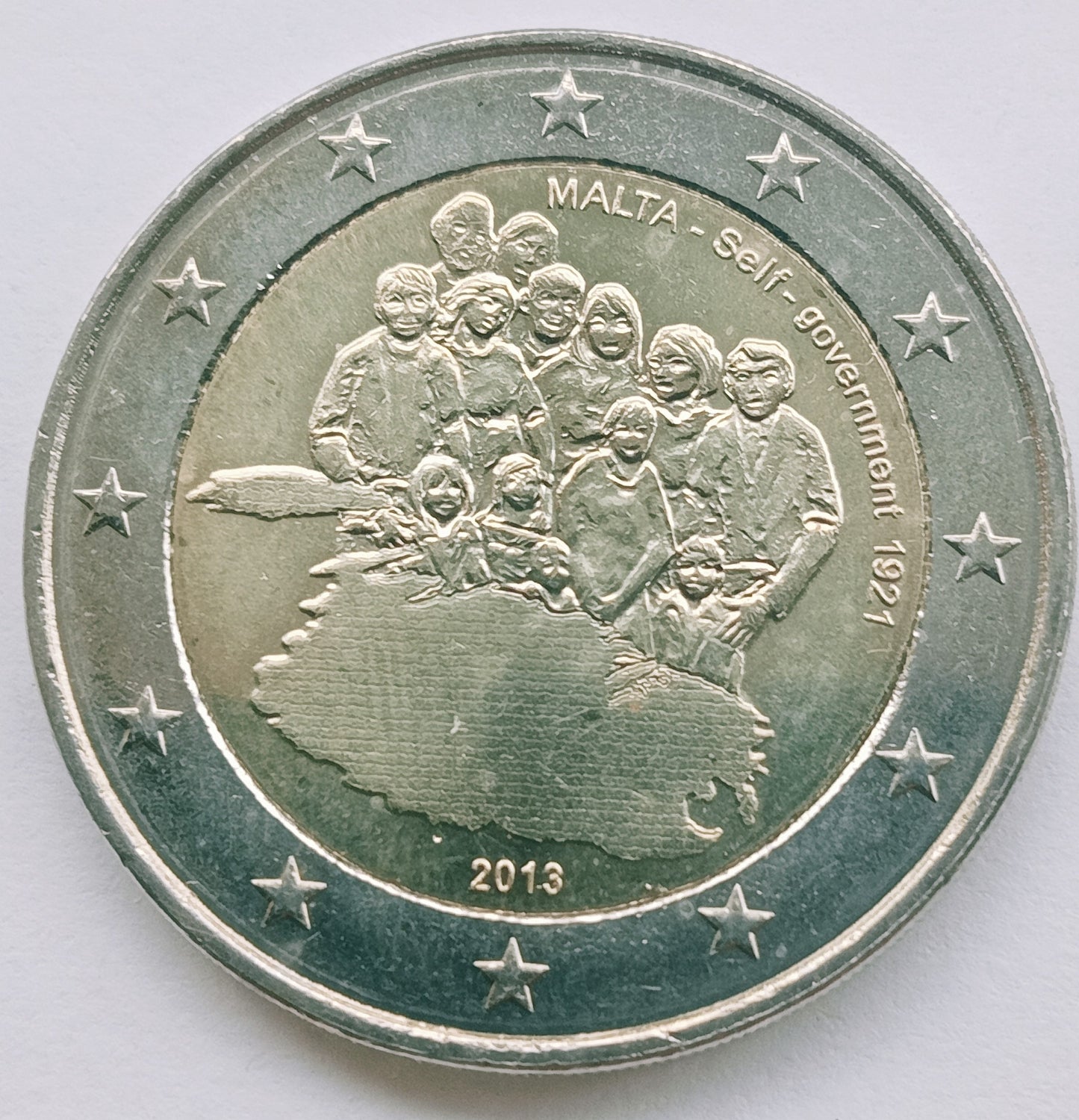 Malta 2 euro 2013 Konstytucja samorządowa Malty z 1921 roku