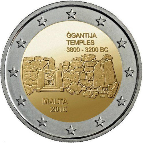 Malta 2 euro 2016 Świątynie Ġgantija