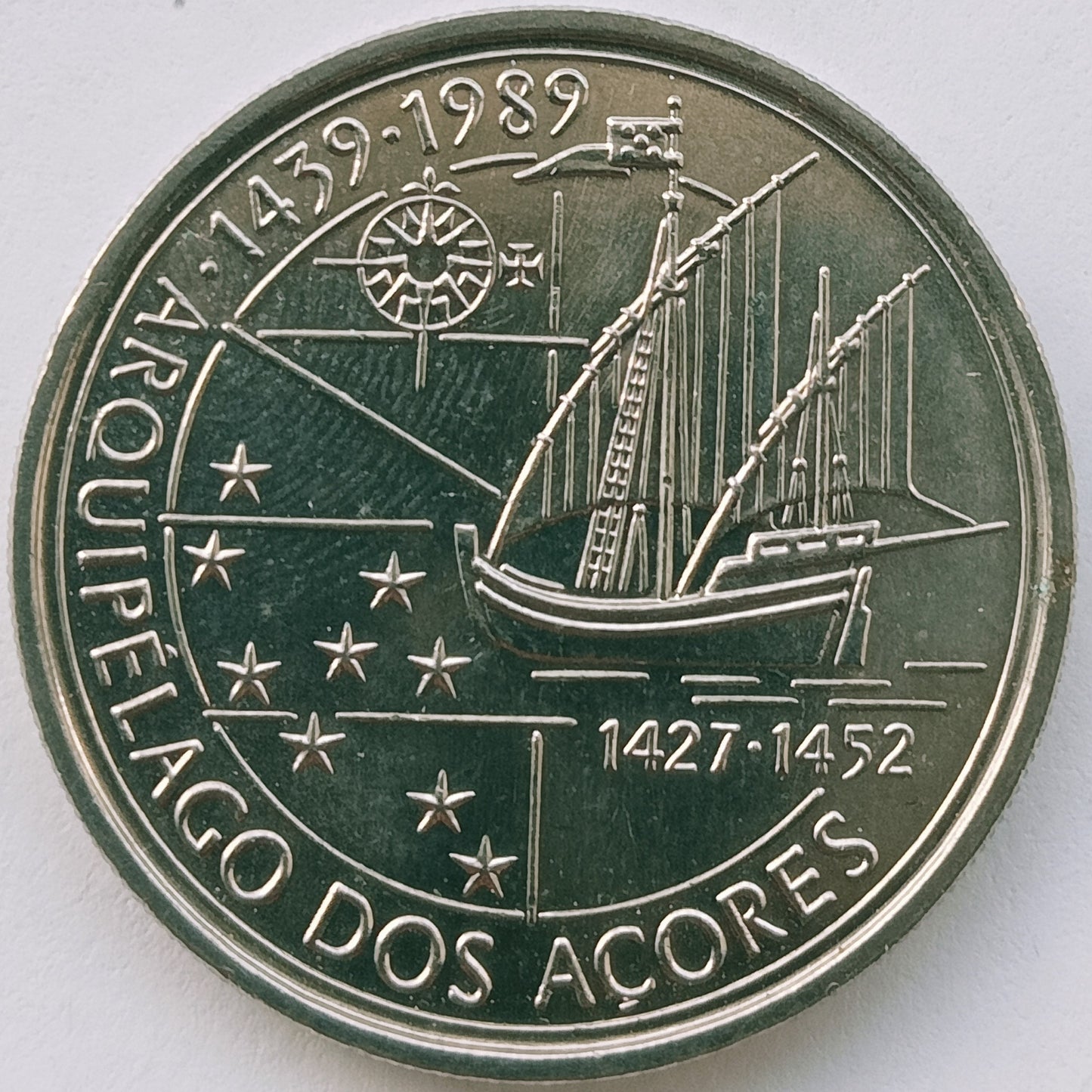 Portugalia 100 Escudo 1989 Odkrycie Azorów