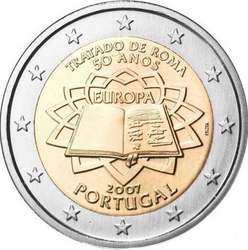 Portugalia 2 euro 2007 50-lecie Traktatu Rzymskiego (Portugalia)