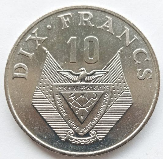 Rwanda 10 Franków 1985