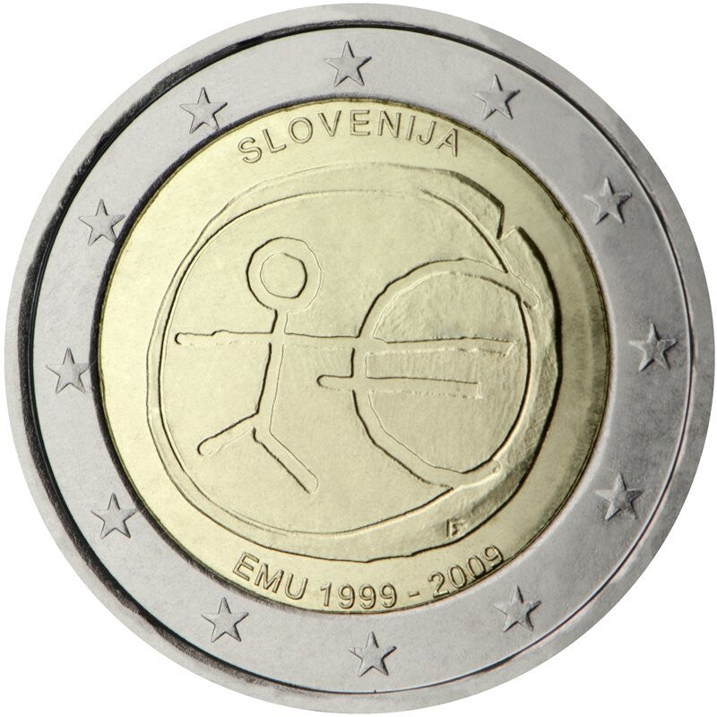 Słowenia 2 euro 2009 10-lecie wprowadzenia systemu euro (Słowenia)