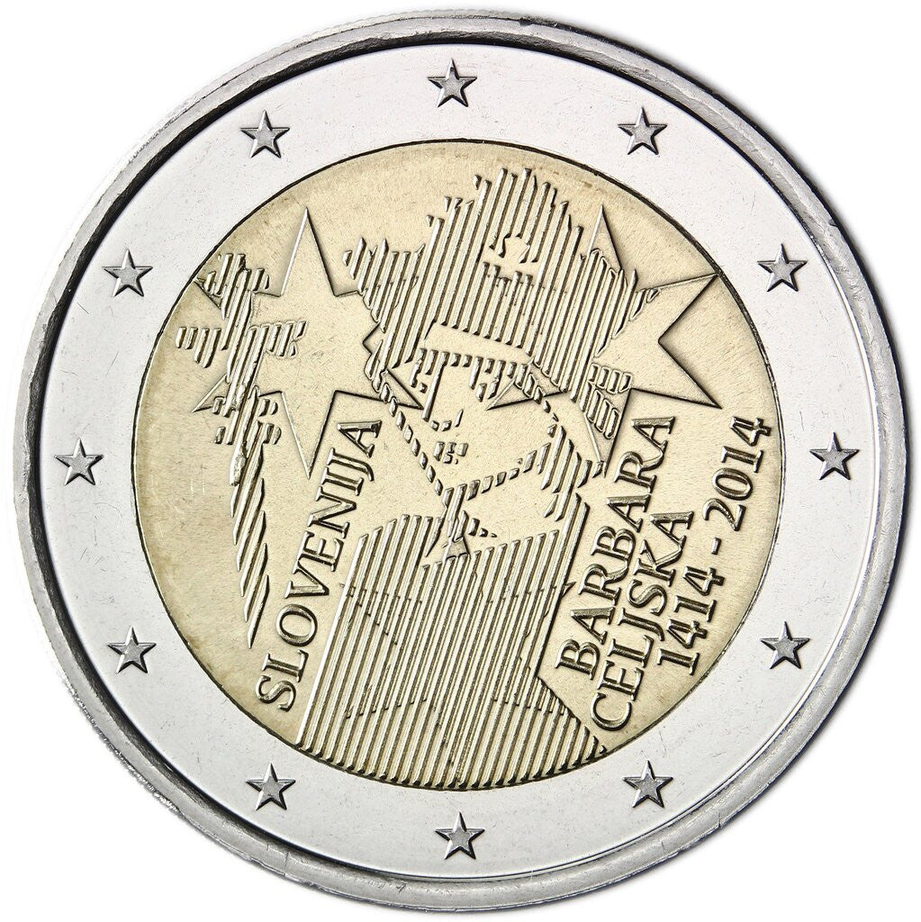 Słowenia 2 euro 2014 600 rocznica koronacji Barbary Cylejskiej