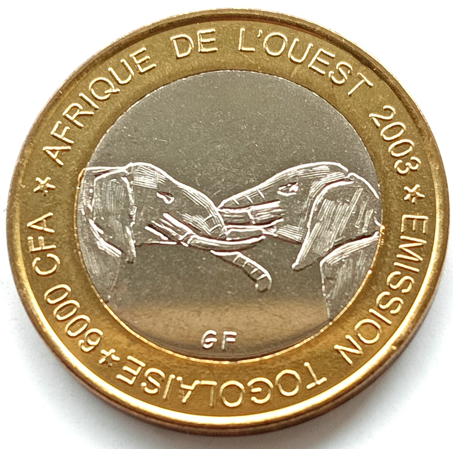 Togo 6 000 Franków 2003