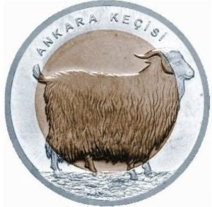 Turcja 1 Lira 2015 Koza angorska