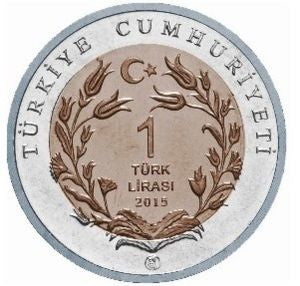 Turcja 1 Lira 2015 Koza angorska