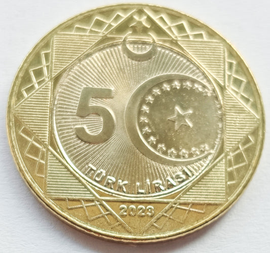Turcja 5 Lira 2023 100 rocznica - Powstanie Republik