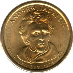 USA 1 Dolar 2008 7 Prezydent USA - Andrew Jackson (1829-1837)