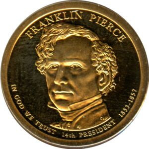 USA 1 Dolar 2010 14 Prezydent USA - Franklin Pierce (1853-1857)