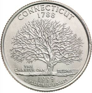 USA 25 centów / ćwiartka 1999 Connecticut