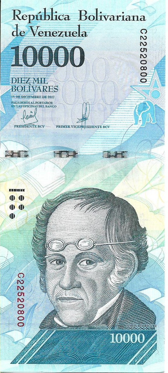 Wenezuela 10 000 Bolivar 2017 - UNC