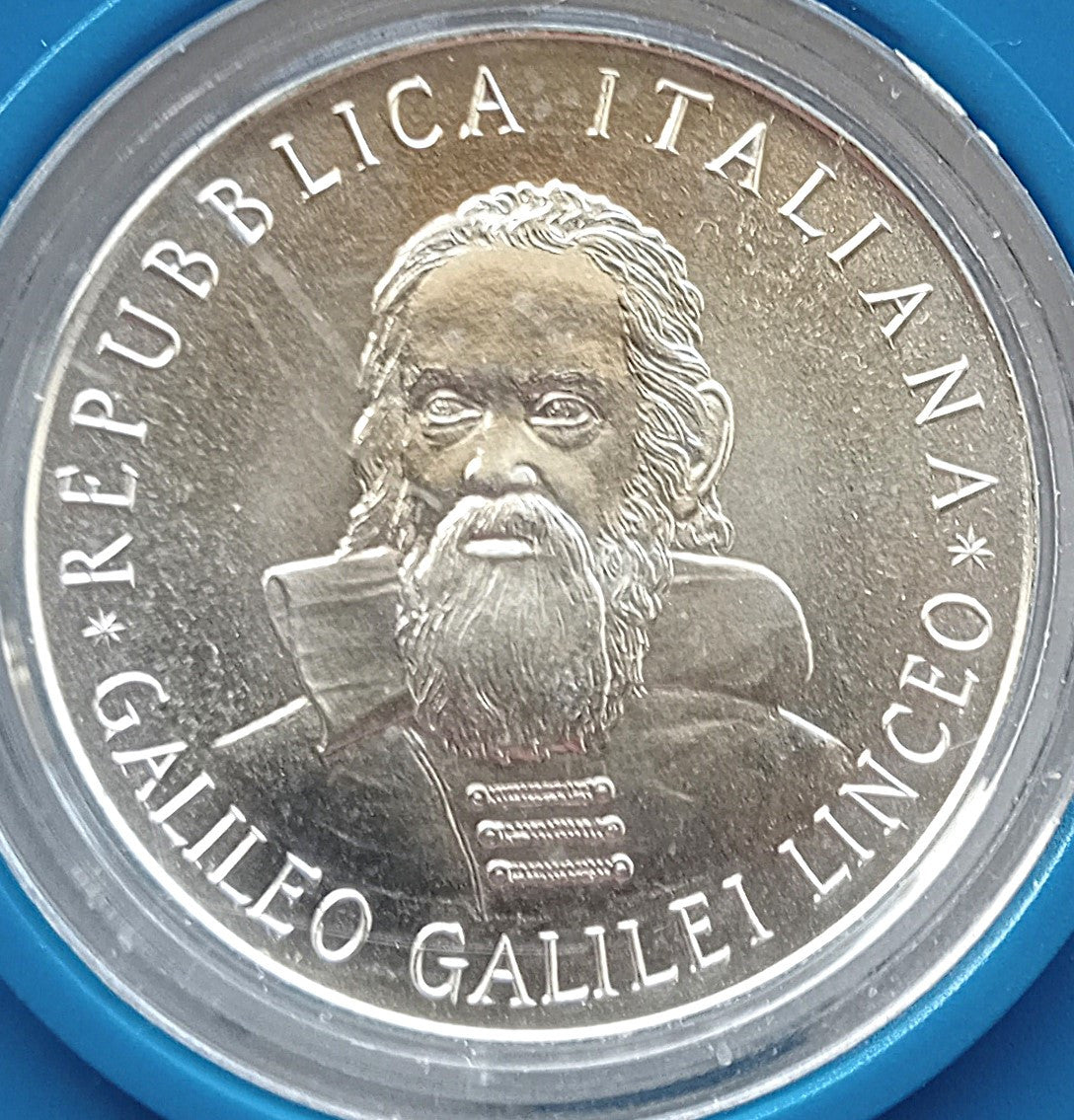 Włochy 500 Lirów 1982 350. rocznica śmierci Galileusza