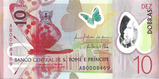 Wyspy Świętego Tomasza i Książęca 10 Dobras 2016 - UNC