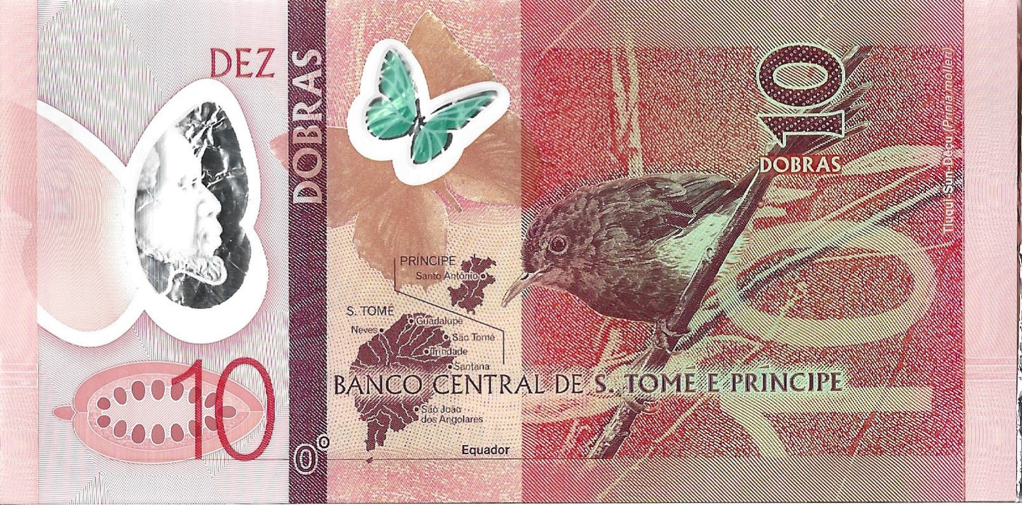 Wyspy Świętego Tomasza i Książęca 10 Dobras 2016 - UNC