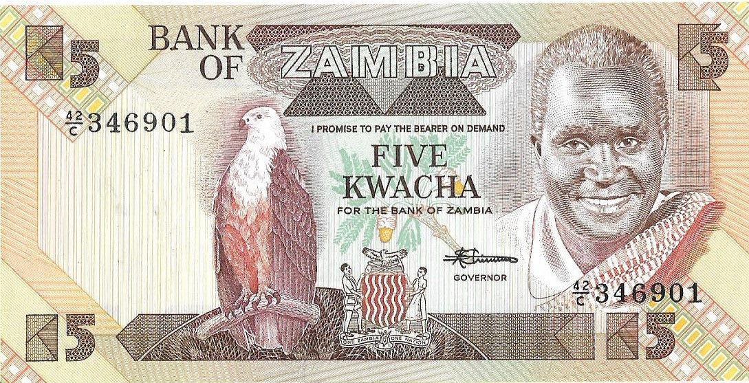 Zambia 5 Kwacha 1986 - UNC