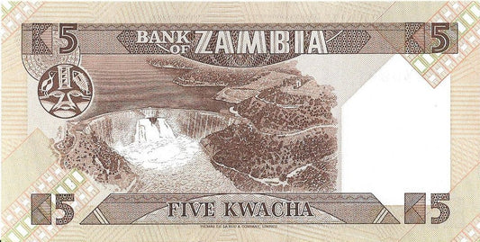 Zambia 5 Kwacha 1986 - UNC