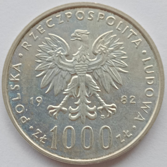 1000 Złotych 1982 Wizyta papieża Jana Pawła II
