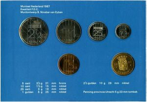 1987 Różne Guldeny Zestaw  Prowincja Utrecht