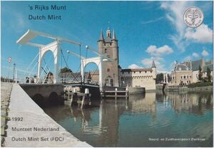 1992 Różne Guldeny Zestaw Prowincja Zelandia