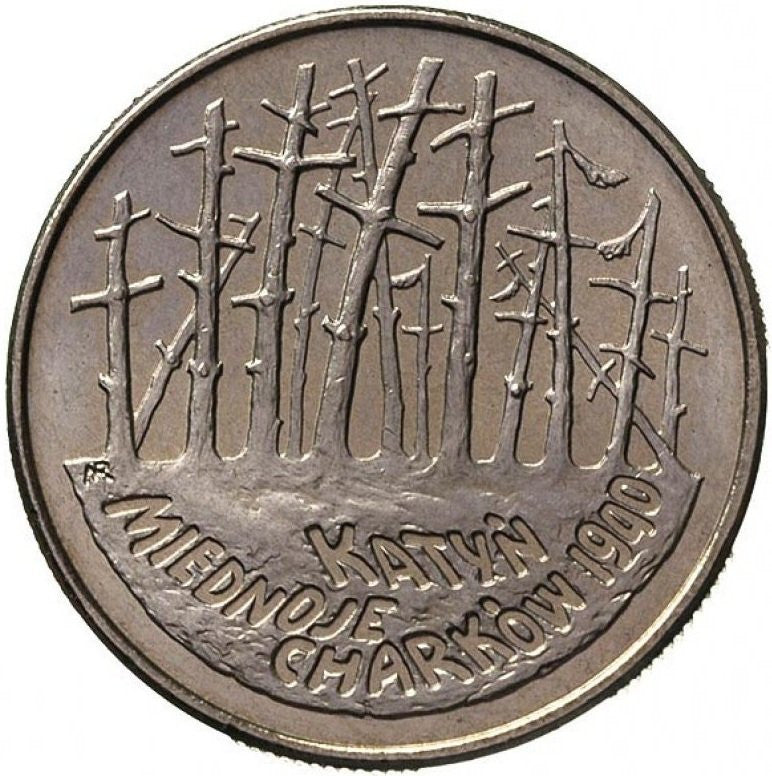 2 zł 1995 Katyń, Miednoje, Charków 1940