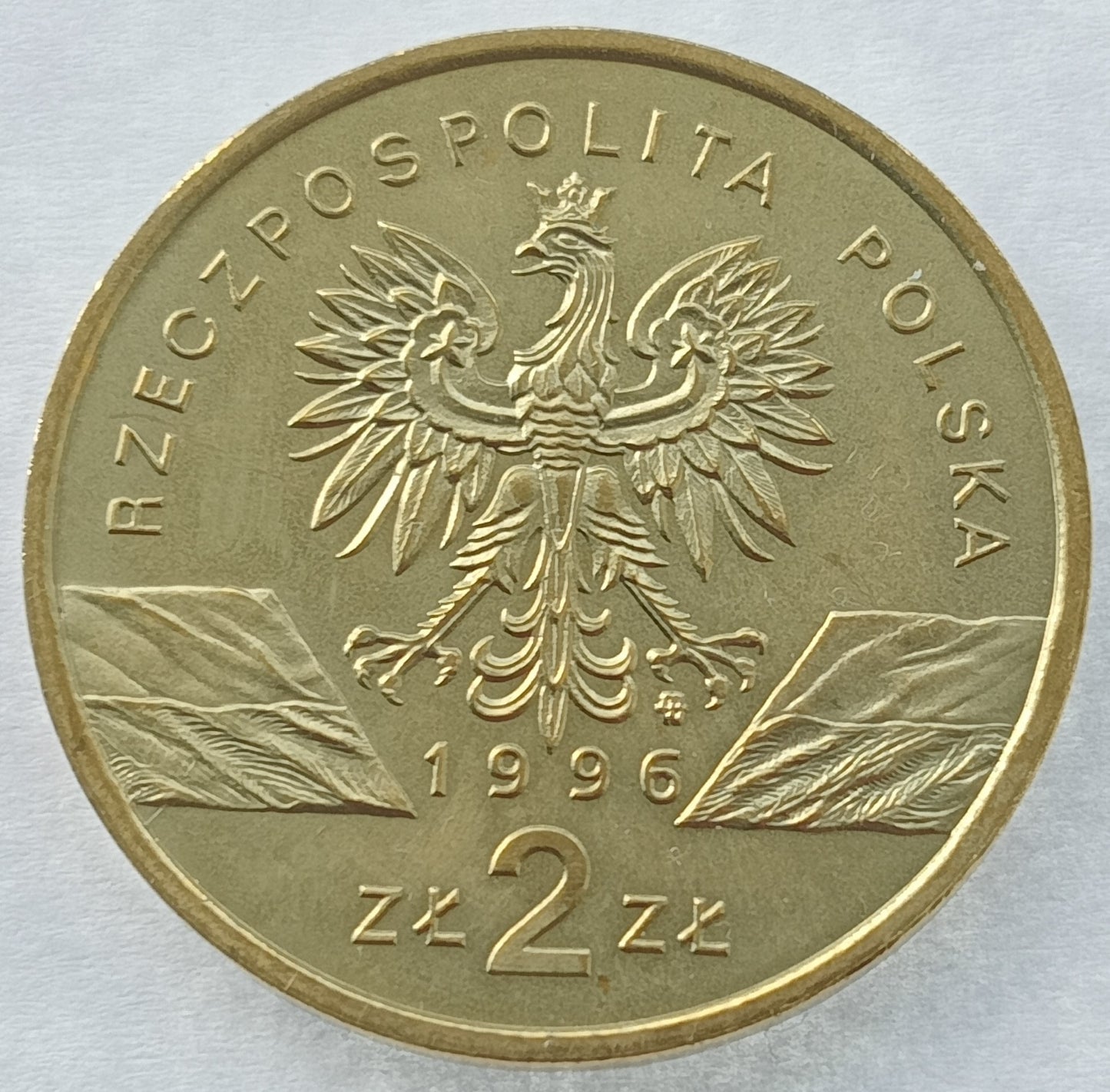 2 zł 1996 - Zwierzęta świata: Jeż (łac. Erinaceus europaeus)