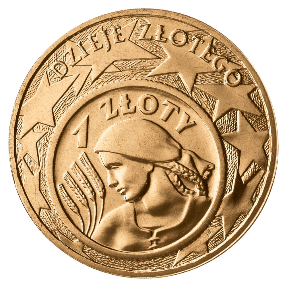 2 zł 2004 - Dzieje złotego: 1 złoty z 1924 r.